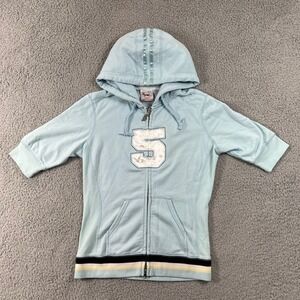 555Soul Light Blue Cropped Hoodie & Pants Set Women's S Athletic Tracksuit NWT